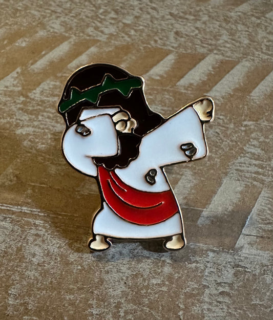 Dabbing Jesus Pin