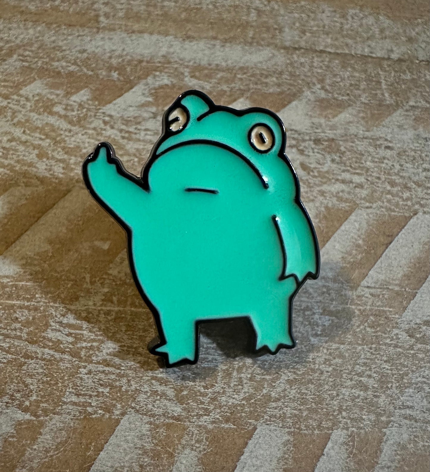 Flippy Frog Pin