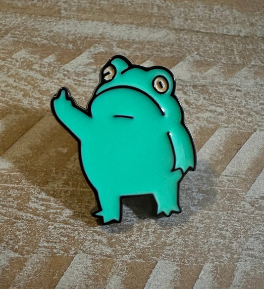 Flippy Frog Pin